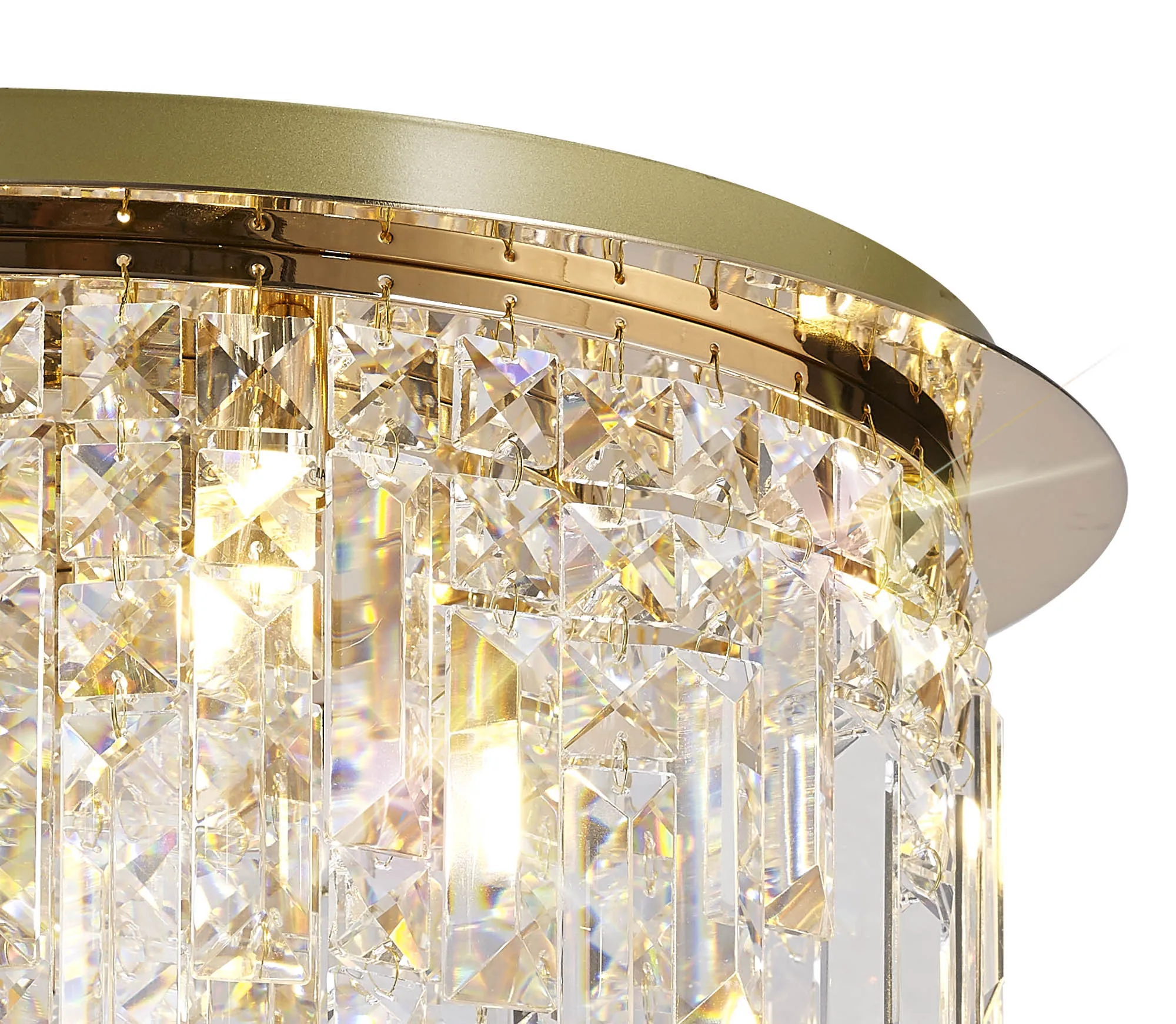 Maddison Crystal Ceiling Flush 6 Light IL31811  Diyas Maddison French Gold